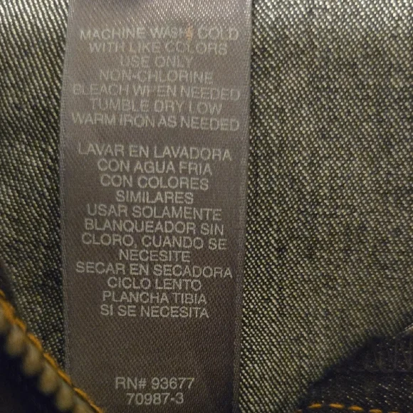 Bisou Bisou Dark Denim Pleated Mini Skirt - Picture 4 of 5